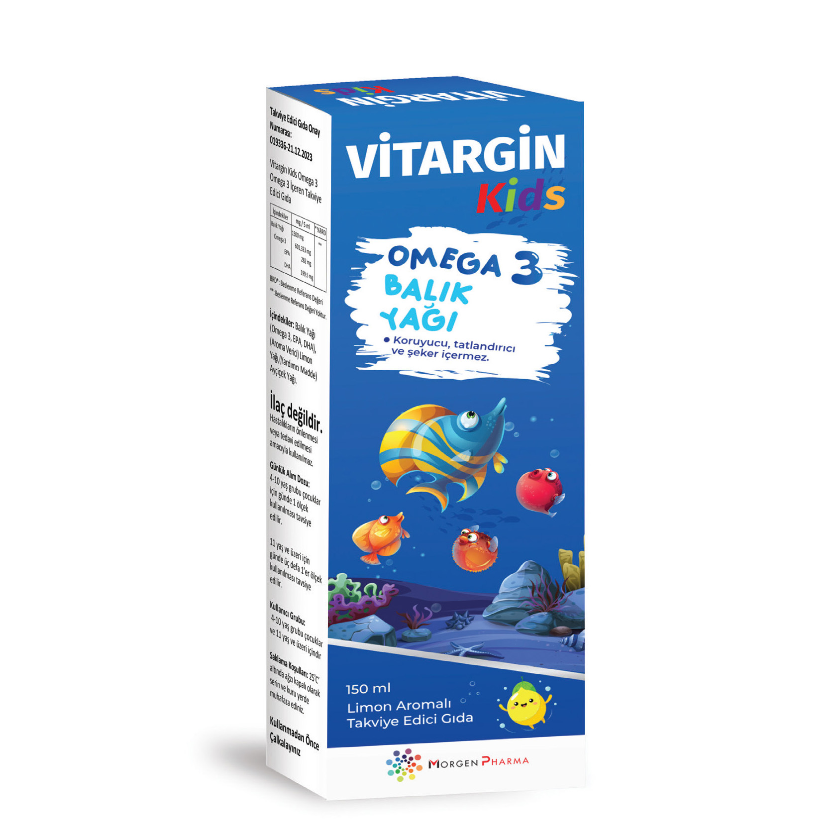 Vitargin Kids Omega 3 Balık Yağı